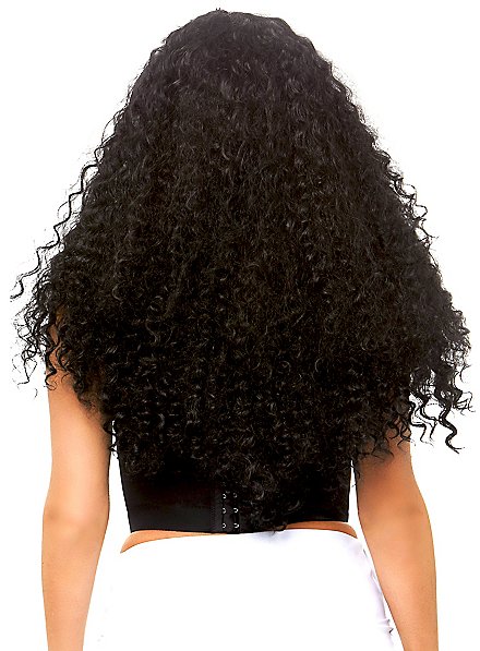 Black and sale white curly wig